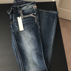 Grace Bootcut jeans with embroidery